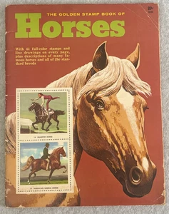 Das goldene Briefmarkenbuch der Pferde Taschenbuch Vintage 1977 - Bild 1 von 5