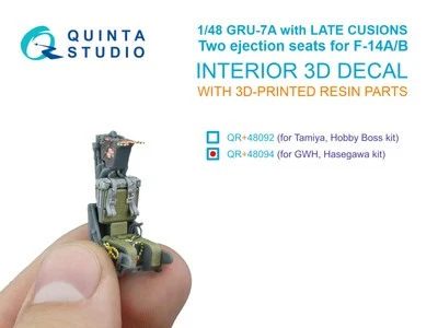 Quinta Studio 1/48 GRU-7A late, 2 sedili di espulsione per F-14 A/F-14B... - Immagine 1 di 4