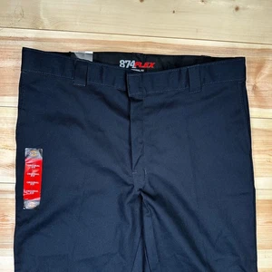 Pantalones de Trabajo Dickies 874 Para Hombre Talla 42x32 Azul Marino Ajuste Original Flex NUEVO - Imagen 1 de 10