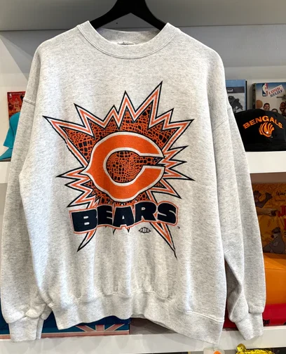 Chicago Bears Football Team NFL ash color Crewneck sweatshirt VK04318 - Image 1 of 1