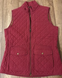 Vintage Duluth Trading Co Quilted Full Zip Vest Women’s Large / Plenty Pockets - Picture 1 of 16