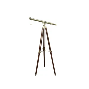 Telescopio de pie de madera/latón 69 x 130 cm (27,2 x 51,2 pulgadas) Sea-Club - Imagen 1 de 1