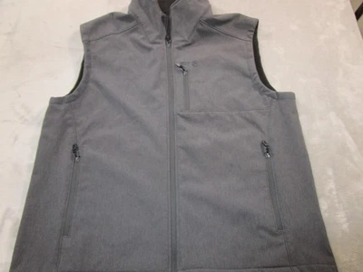 Chaleco Roper Para Hombres 3XL Gris Softshell Forrado de Vellón Bolsillos con Cremallera Completa Exterior Foto 1 de 4