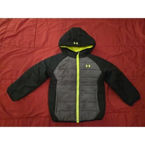 UNDER ARMOUR - Kinder gefütterte Jacke mit Kapuze - schwarz/grau - Größe 3T - Bild 1 von 7