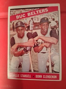 1966 Topps #99 Buc Belters Willie Stargell/Donn Cendenon Pittsburgh Pirates - Bild 1 von 2