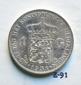 Países Bajos 1931 1 florín plata (E91) ENVÍO GRATUITO - Imagen 1 de 2
