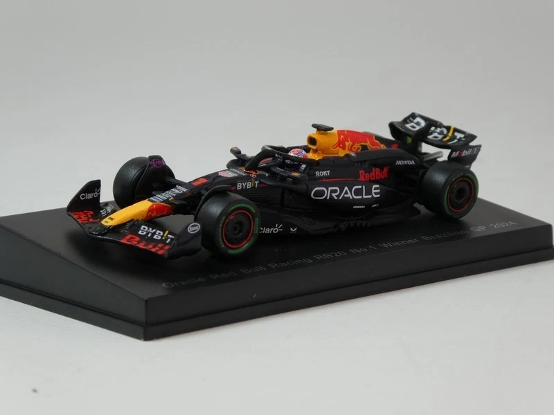 Spark Red Bull Oracle RB20 #1 Verstappen World Champion 2024 Brazilian 1/64 Y411 - Immagine 1 di 3