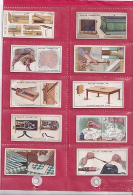 WILLS - HOUSEHOLD HINTS (ORIGINAL) -  ISSUED 1927 - 10 CARDS - LOW NUMBERS - Image 1 of 2