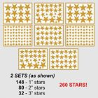 Wall Vinyl / FALLING STARS / Removable Gold Decals / DIY family art project