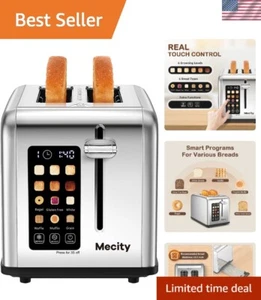 2 Slice Smart Toaster with LED Display & Removable Crumb Tray for Easy Cleaning - Picture 1 of 10