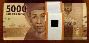 Indonesia 5000 Rupiah P-156 2016 x 100 Pcs BUNDLE Pack Lot UNC Currency NOTE - Picture 1 of 5