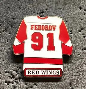 Detroit Red Wings #91 Fedorov NHL Hockey Pin - Bild 1 von 1