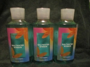  3 Lot Pack of Bath & Body Works Saltwater Breeze  3  Body Wash 10 oz - Picture 1 of 2