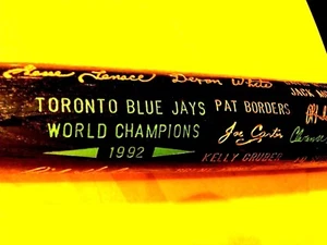1992 TORONTO BLUE JAYS World Series Champions Bat ,Dave Winfield,etc. -Exc./Mint - Picture 1 of 11