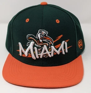 Top of the World Snapback University of Miami Hurricanes NCAA Sebastian Ibis - Picture 1 of 3