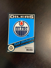 2019-20 O-Pee-Chee Edmonton Oilers Team Checklists Black Border /100 RARE