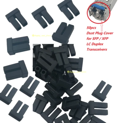 50PCS Duplex LC Dust Plug SFP Module Cover Cap for XFP LC Transceivers Connector - Image 1 of 3