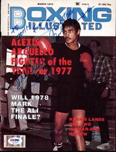 Alexis Arguello Autographed Boxing Illustrated Cover "To John" PSA/DNA S47457 - Picture 1 of 2