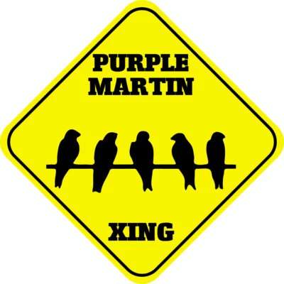 Aluminum Crossing Sign Purple Martin Cross Xing Style A Diamond Street Signal - Image 1 of 4