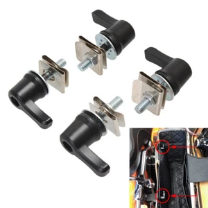 4PCS Saddlebag Lever Lock Bolts Nuts Kit Mounting for Harley Saddlebag 2001-2023 - Bild 1 von 13