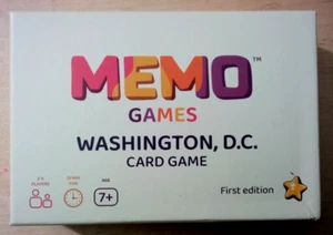 MEMO-Spiele Washington, D.C. Kartenspiel - lustiges Familienspiel über die US-Hauptstadt - Bild 1 von 3