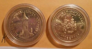 1987 Kanada Token 2 $ Bronze Kitchener-Waterloo Pioneer Memorial Tower - Bild 1 von 2