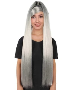 HPO Adult Women's Grey American Pop Star High Ponytail Wig,HW-7000 - Picture 1 of 9