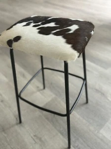 Cowhide Stool - Picture 1 of 4