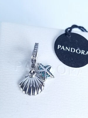 Pandora Ocean Shell Plata Dije 925 Ale #161 Foto 1 de 4