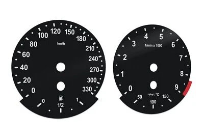 BMW M5, M6, E60, E63 - Speedometer Dials from MPH to Km/h Cluster Gauges - Image 1 of 4