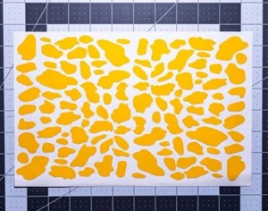 Cow Print High Heat Vinyl Stencil Kit - 2x 11"x6" Sheets Durable Easy to Use - Picture 1 of 1