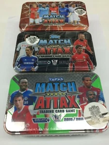 2010-11+11-12+12-13 Topps Match Attax Premier League Soccer Collector Tin 1 each - Picture 1 of 7