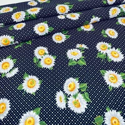 Tela de girasoles de Joan Messmore estampado Cranston funciona por yarda 100 % algodón Foto 1 de 4