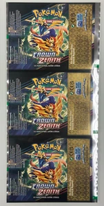 Authentic Uncut Crown Zenith Booster Pack Wrapper Foil Sheet Pokemon - Bild 1 von 2