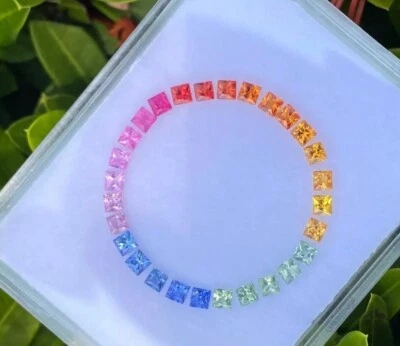 2.7mm 100% Natural Rainbow Sapphire Fancy Color Sapphire - Image 1 of 3