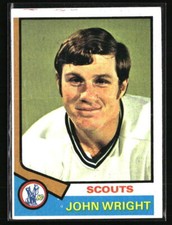 John Wright 1974 Topps #156  Hockey Card