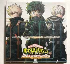 Tablero de lona My Hero Academia World Heroes Mission Midoriya Bakugo Todoroki 11 cm - Imagen 1 de 1