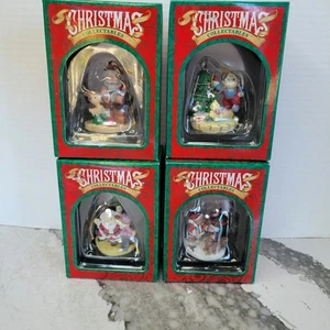 Set of 4 1992 Kmart Christmas Collectibles Christmas Ornament - Picture 1 of 10