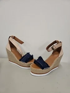 See by Chloe Womens Platform Denim Trim Platform Espadrille Size 41 - Afbeelding 1 van 10