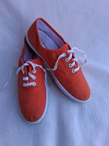 Zapatillas deportivas Venus Celia para mujer talla 8,5 con cordones cubierta barco naranja - Imagen 1 de 7
