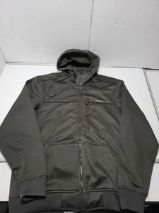 Simms Men’s Rogue Softshell Fleece Hoody Green Full Zip Jacket Size Medium - Picture 1 of 9