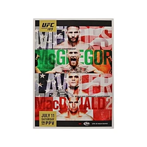 Póster de evento réplica UFC 189: Mendes vs McGregor en lienzo estirado 18x26 - Imagen 1 de 1