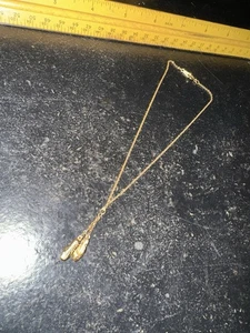 Collar Zapatilla Ballet Infantil Vintage Avon Aprox 12 Pulgadas Tono Dorado - Imagen 1 de 6