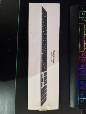 Apple Magic Keyboard Wireless with Touch ID Numeric Keypad (2nd Gen) Black Keys - Image 1 of 3