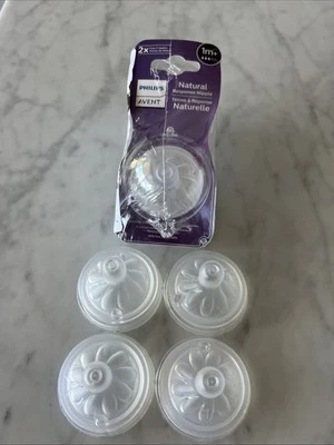 Philips Avent 1 Mes + Pezones Respuesta Natural Paquete de 4 + 4 Caja Abierta Nuevo Foto 1 de 4