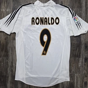 Camiseta Adidas Real Madrid 2005 local Ronaldo hombre S España Brasil Copa Mundial de La Liga - Imagen 1 de 10