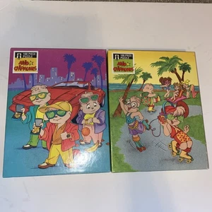 Lot Of 2 Alvin and The Chipmunks 100 Piece Puzzle Chipettes Vintage 1990 ~ New!! - Picture 1 of 8
