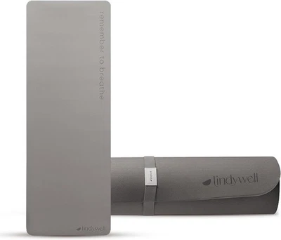 Lindywell Pilates Yoga Estera de Entrenamiento Antideslizante 6 mm de Grosor, 6 pies x 26 pulgadas Carbón 3291G Foto 1 de 4