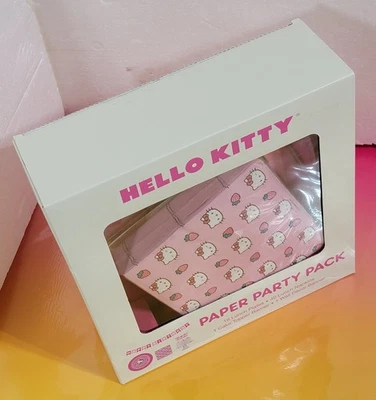 Hello Kitty纸质派对包、午餐盘、餐巾纸、蛋糕装饰和墙壁横幅 — 第 1/4 张图片