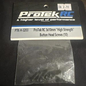 Protek Rc 3x10mm Viti a testa di bottone ad alta resistenza (10) Nuove PTK-H-3203 - Foto 1 di 4